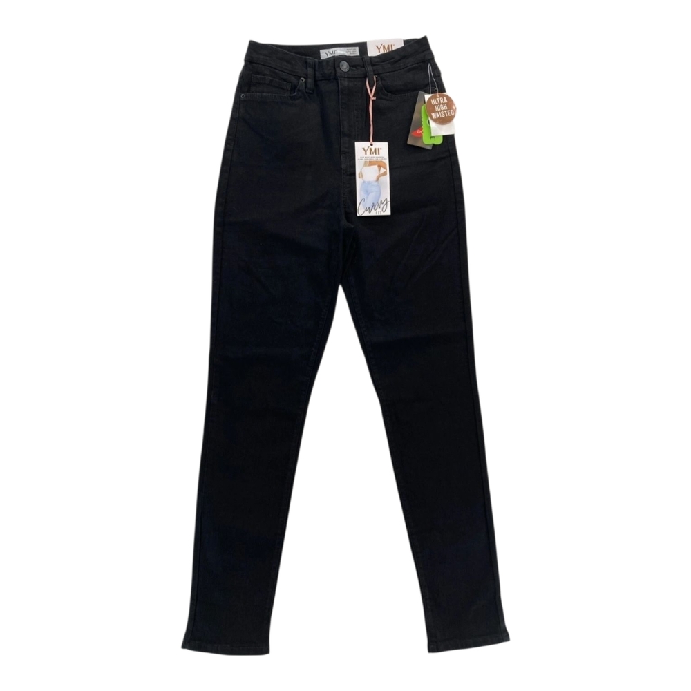 YMI Ultra High Rise Black Jeans Curvy Fit Sz 9/29 NWT